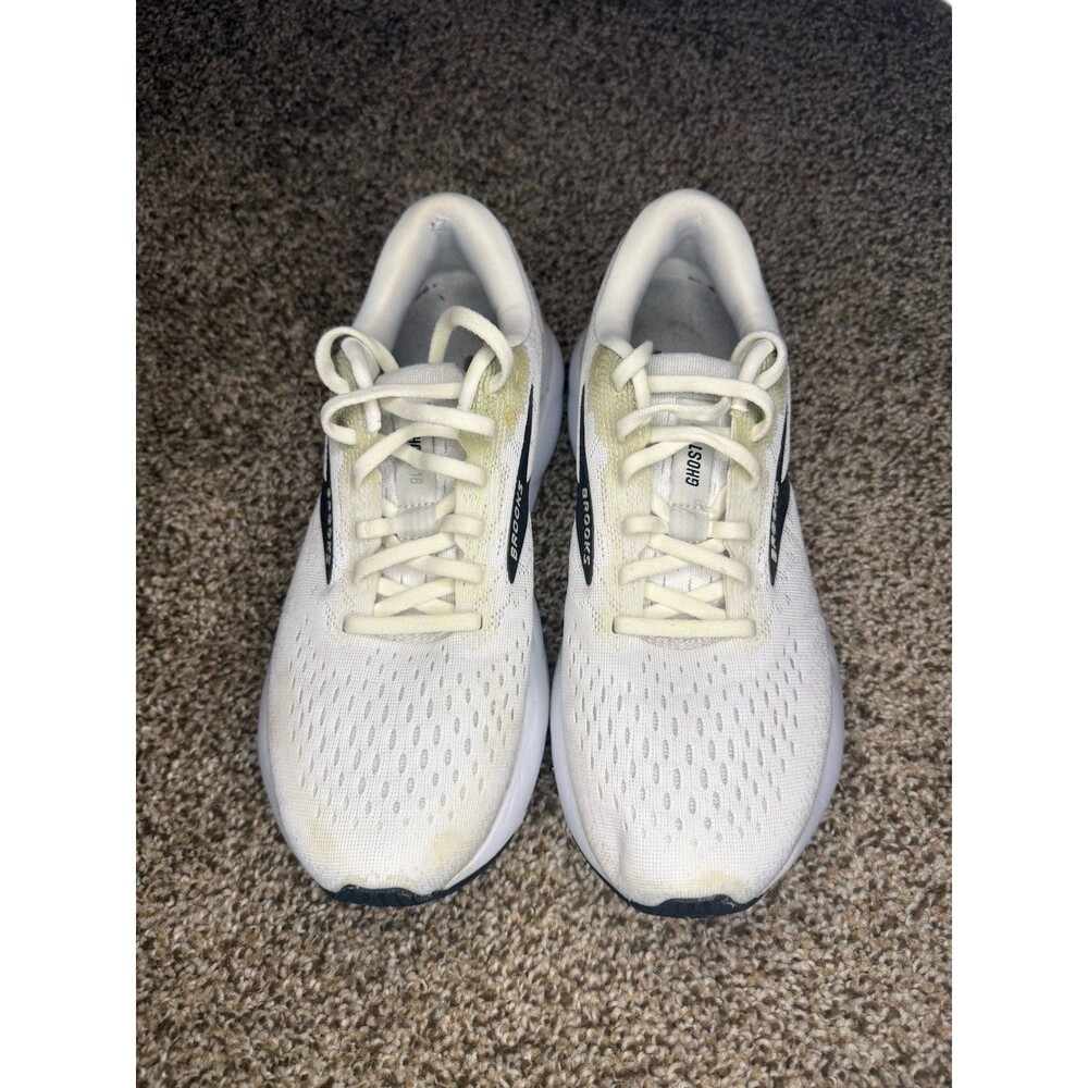 Brooks Ghost 16 White Pelican Oyster Running Shoes Men’s Size 8